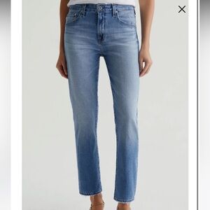 AG-ED DENMIN EX-BOYFRIEND MID RISE SLOUCHY SLIM JEANS BLUE - 25